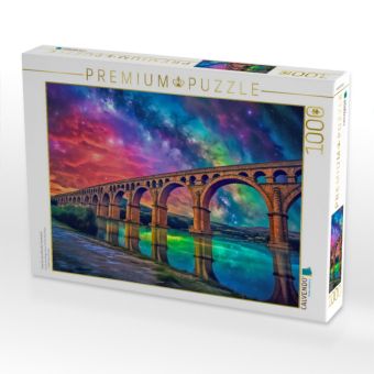 Produktbild: CALVENDO Puzzle Pont Du Gard Br&uuml;cke, Frankreich | 1000 Teile Lege-Gr&ouml;&szlig;e 64x48cm Foto-Puzzle f&uuml;r gl&uuml;ckliche Stunden
