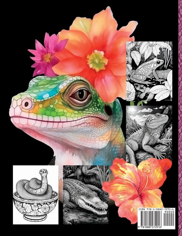 Produktbild: Reptiles and Amphibians Oh My! Advanced Coloring Book