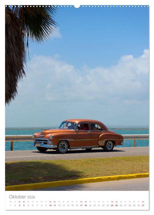 Produktbild: Old Cars of Cuba (Wandkalender 2026 DIN A2 hoch), CALVENDO Monatskalender