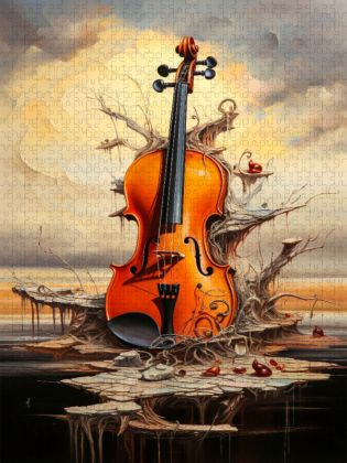 Produktbild: CALVENDO Puzzle Die Geige | 2000 Teile Lege-Gr&ouml;&szlig;e 90x67cm Foto-Puzzle f&uuml;r gl&uuml;ckliche Stunden