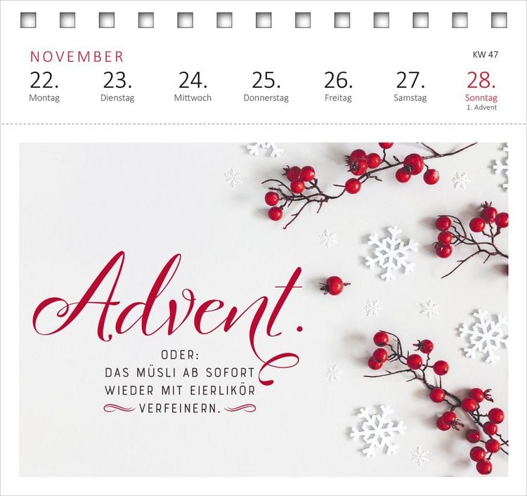 Produktbild: Postkartenkalender Vom Rande des Wahnsinns aus kenne ich den Weg, danke. 2027