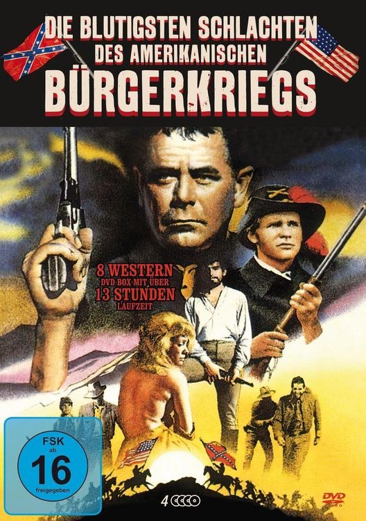 Produktbild: Die blutigsten Schlachten des Amerikanischen B&uuml;rgerkriegs [4 DVDs]