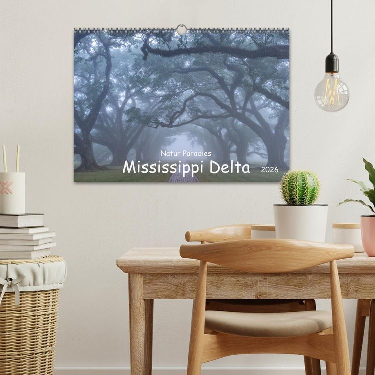 Produktbild: Natur Paradies Mississippi Delta (Wandkalender 2026 DIN A3 quer), CALVENDO Monatskalender