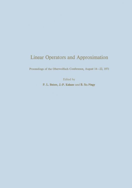 Produktbild: Linear Operators and Approximation / Lineare Operatoren und Approximation