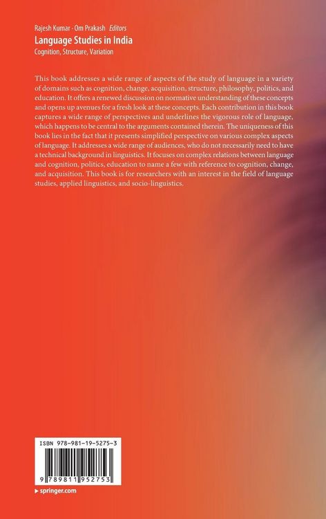 Produktbild: Language Studies in India