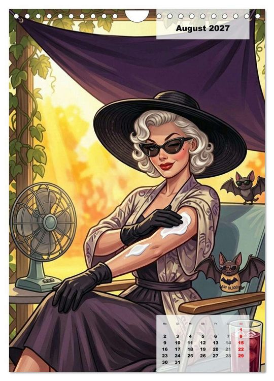 Produktbild: Vampir-Girls (Wandkalender 2027 DIN A4 hoch), CALVENDO Monatskalender