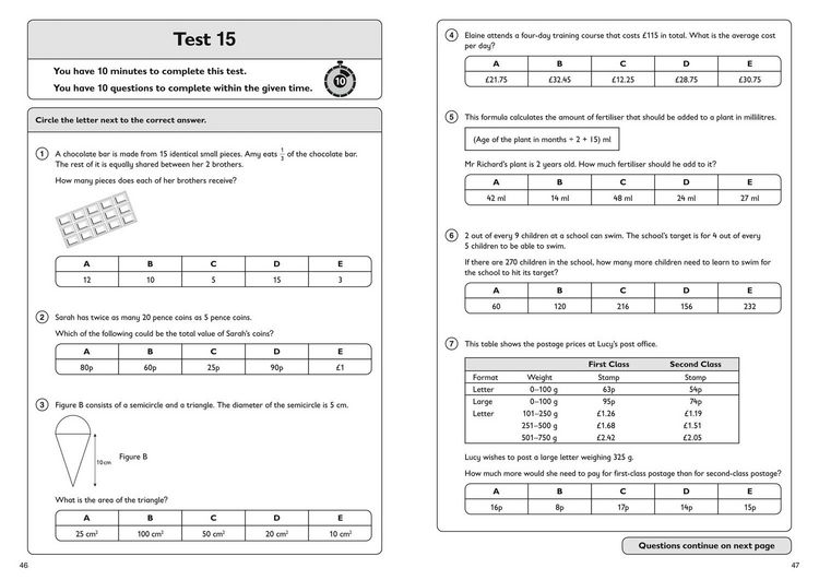 Produktbild: 11+ Maths Quick Practice Tests Age 9-10 (Year 5)