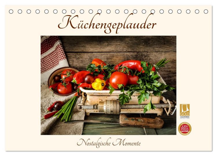 Produktbild: K&uuml;chengeplauder - Nostalgische Momente (Tischkalender 2026 DIN A5 quer), CALVENDO Monatskalender