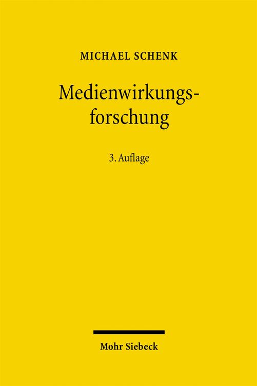 Produktbild: Medienwirkungsforschung