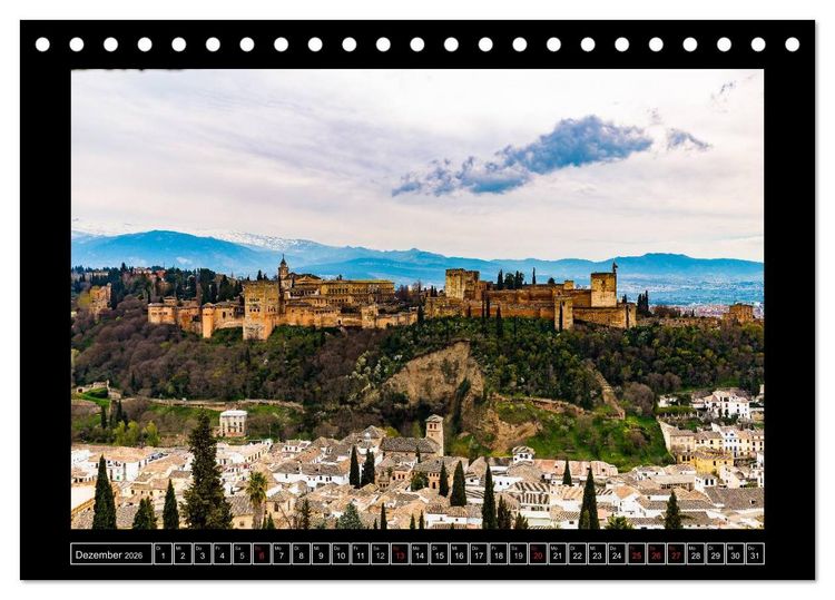 Produktbild: Andalusien - Die Seele Spaniens (Tischkalender 2026 DIN A5 quer), CALVENDO Monatskalender