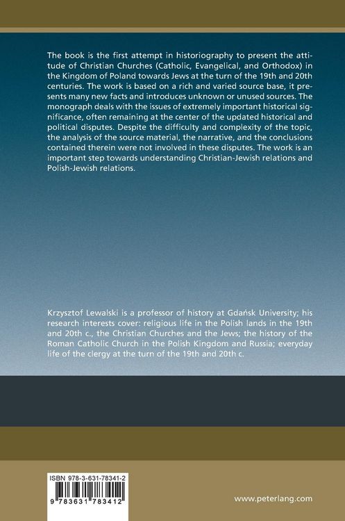 Produktbild: The Attitude of Christian Churches in the Kingdom of Poland toward Jews in 1855&ndash;1915