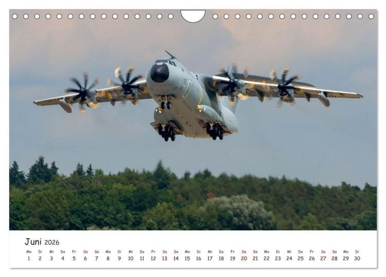 Produktbild: A400M LTG 62 (Wandkalender 2026 DIN A4 quer), CALVENDO Monatskalender