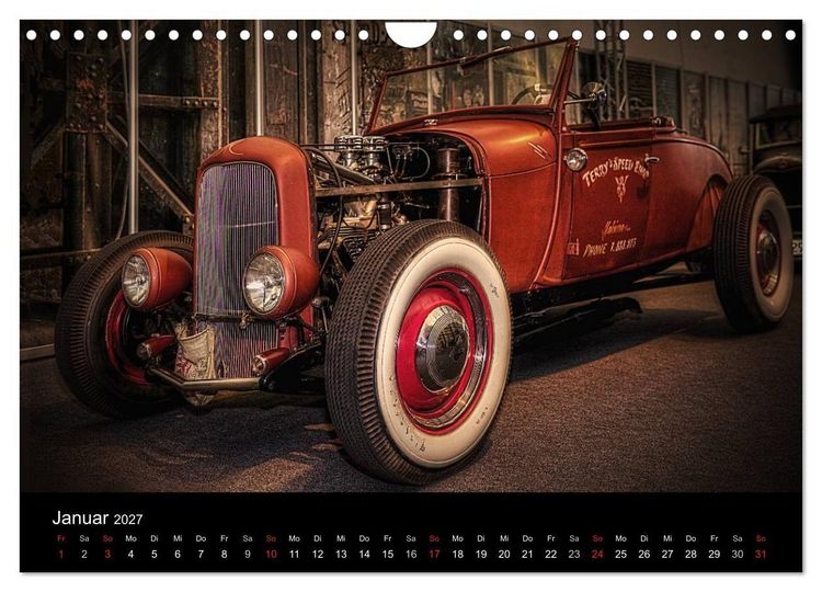 Produktbild: Au&szlig;ergew&ouml;hnliche Autos - Hot Rods (Wandkalender 2027 DIN A4 quer), CALVENDO Monatskalender