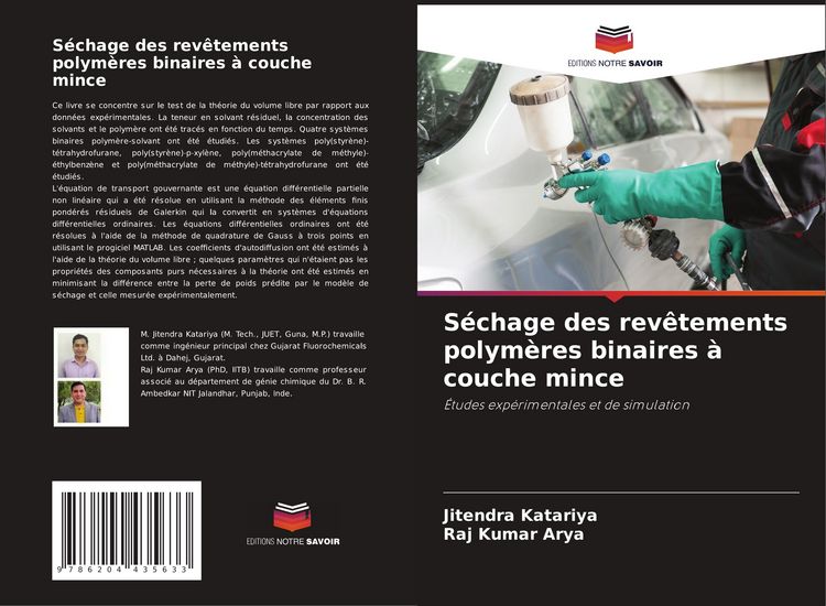 Produktbild: S&eacute;chage des rev&ecirc;tements polym&egrave;res binaires &agrave; couche mince