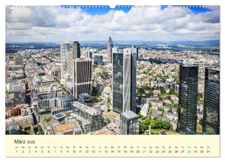 Produktbild: Frankfurt am Main - Finanzen und Geschichte (Wandkalender 2026 DIN A2 quer), CALVENDO Monatskalender
