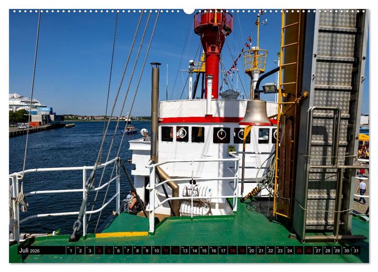 Produktbild: Feuerschiff Elbe 1 - In der Hansestadt Wismar (Wandkalender 2026 DIN A2 quer), CALVENDO Monatskalender