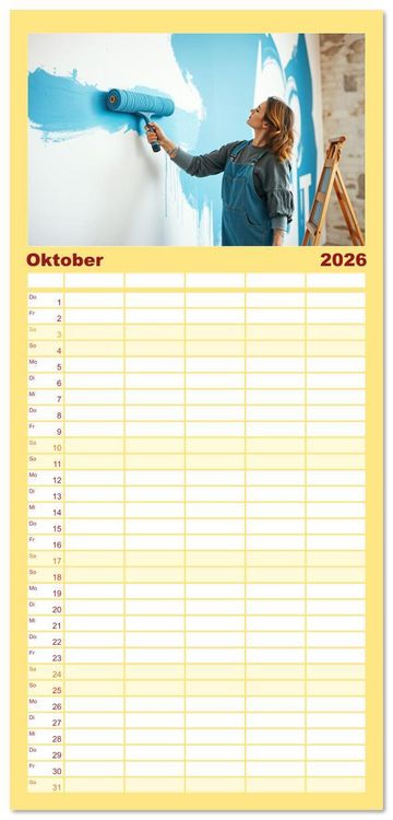 Produktbild: Familienplaner 2026 - Powerfrauen - Frauen in anspruchsvollen Berufen mit 5 Spalten (Wandkalender, 21 x 45 cm) CALVENDO