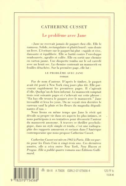 Produktbild: Le probl&egrave;me avec Jane