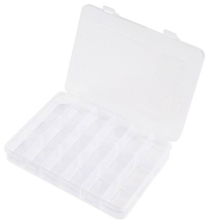 Produktbild: TRU COMPONENTS TC-SG18-012 Sortimentskasten (L x B x H) 200 x 160 x 30 mm Anzahl F&auml;cher: 18 variable Unterteilung Inhalt 1 St.