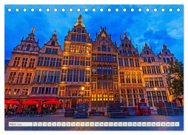 Produktbild: Fotografische Impressionen aus Antwerpen (Tischkalender 2026 DIN A5 quer), CALVENDO Monatskalender