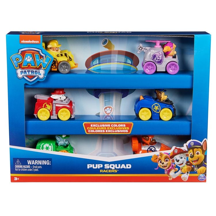 Produktbild: PAW Patrol Pup Squad Racers &ndash; 6-teiliges Fahrzeug-Geschenkset