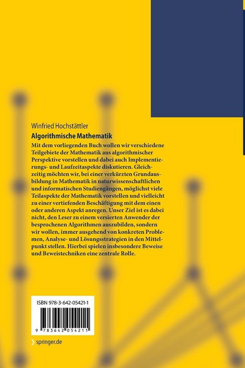 Produktbild: Algorithmische Mathematik