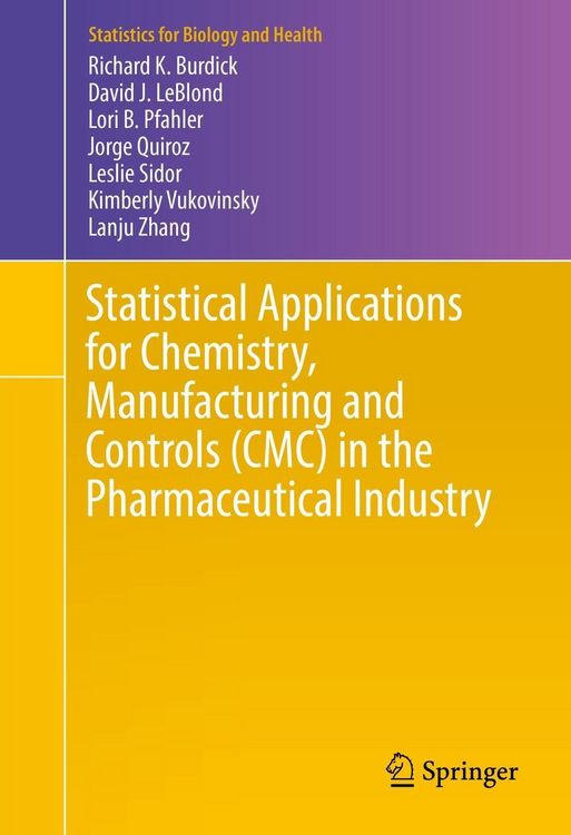 Produktbild: Statistical Applications for Chemistry, Manufacturing and Controls (CMC) in the Pharmaceutical Industry