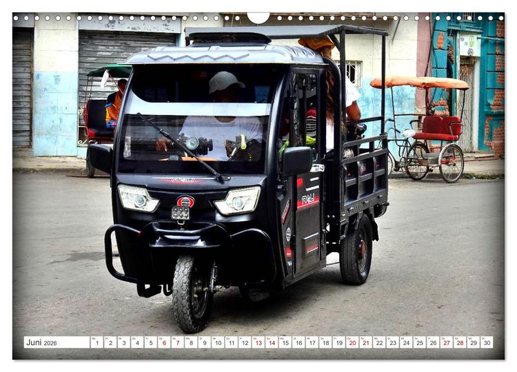 Produktbild: ECO TAXI - Umweltfreundlich in die Zukunft (Wandkalender 2026 DIN A3 quer), CALVENDO Monatskalender