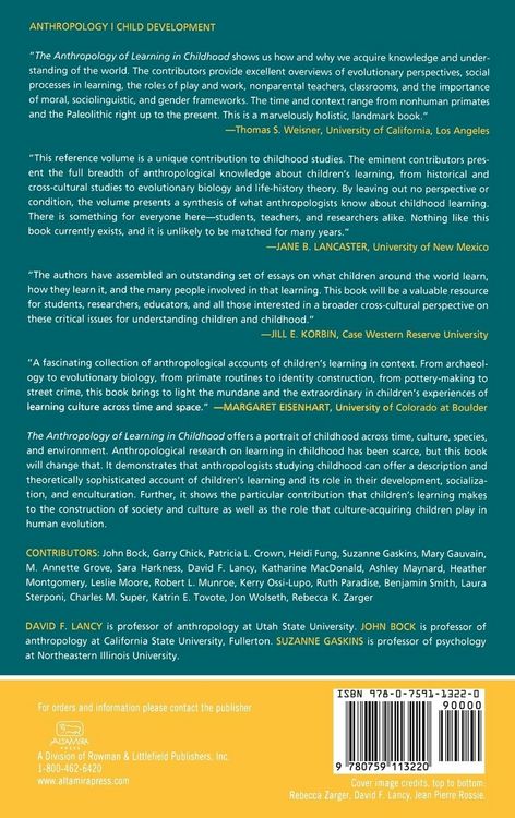 Produktbild: Anthropology of Learning in Childhood