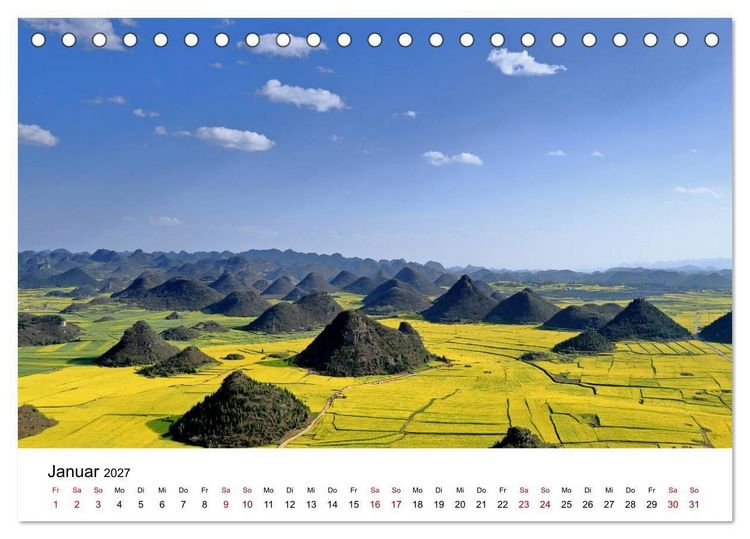Produktbild: Wildes China (Tischkalender 2027 DIN A5 quer), CALVENDO Monatskalender