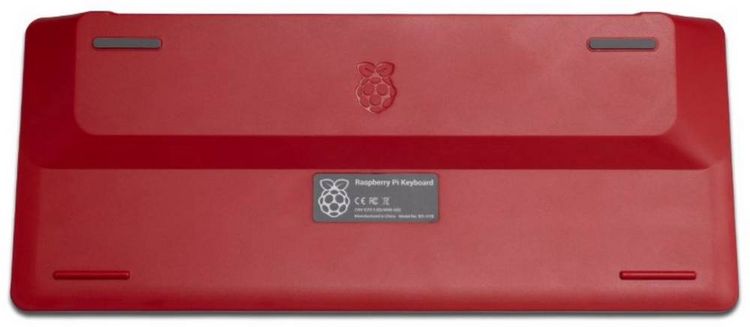 Produktbild: Raspberry Pi&reg; RPI-KEYB (US)-RED/WHITE USB Tastatur US-Englisch, QWERTY Wei&szlig;, Rot USB-Hub