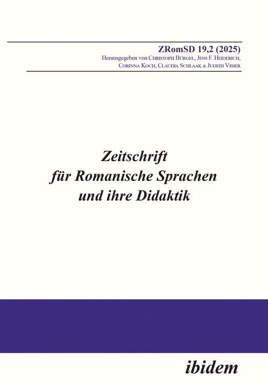 Produktbild: Zeitschrift f&uuml;r Romanische Sprachen und ihre Didaktik