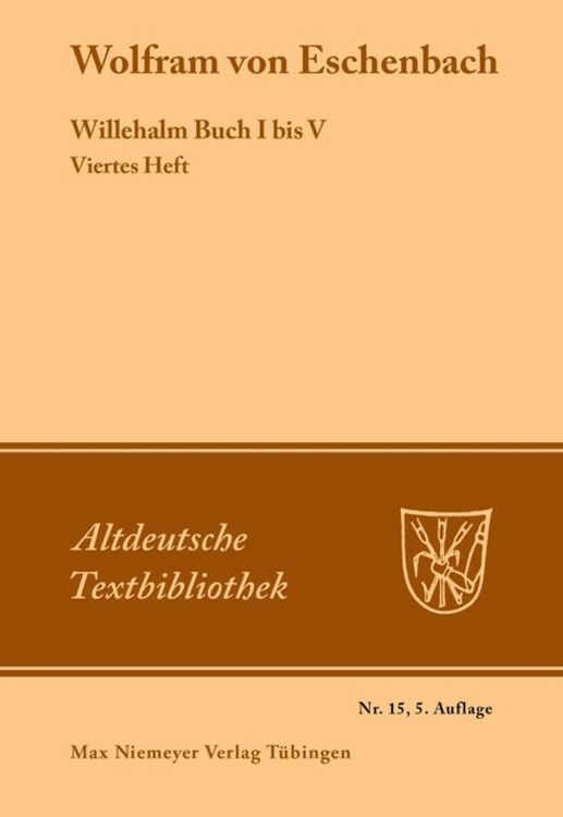 Produktbild: Willehalm Buch I bis V