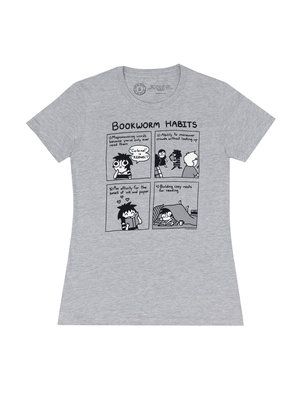 Produktbild: Sarah's Scribbles: Bookworm Habits Women's Crew T-Shirt X-Large