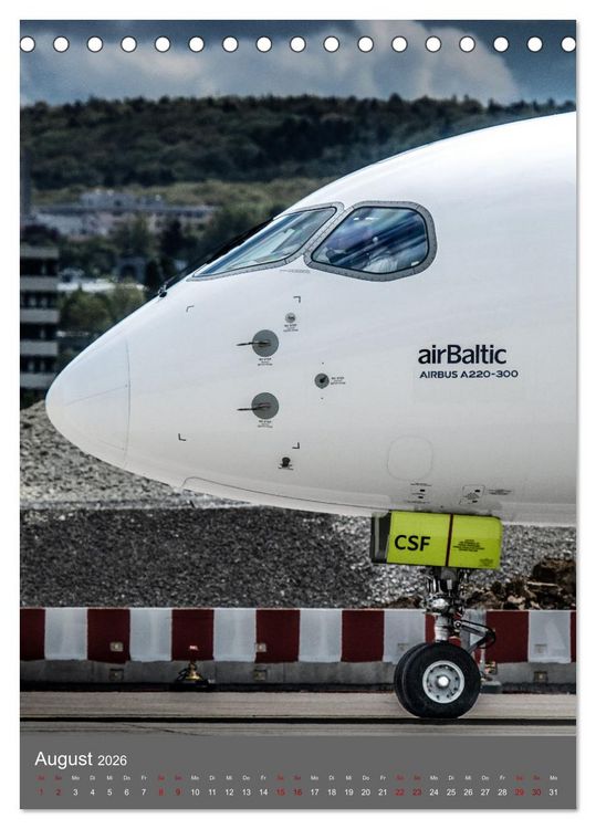 Produktbild: Flugzeuge aus aller Welt (Tischkalender 2026 DIN A5 hoch), CALVENDO Monatskalender
