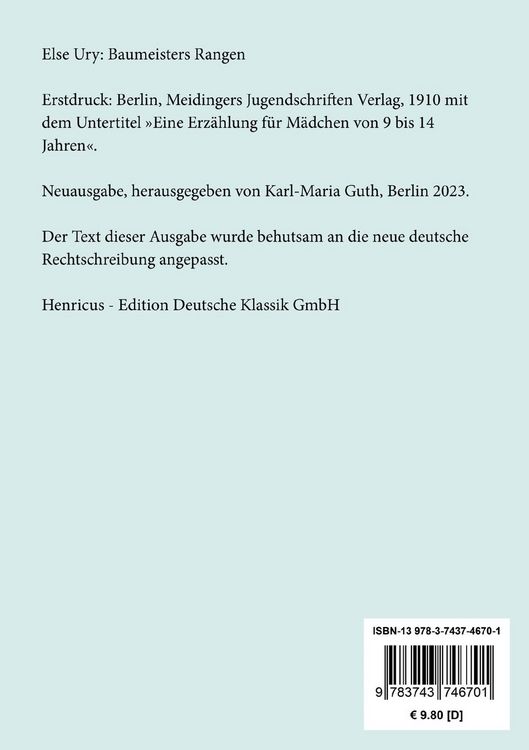 Produktbild: Baumeisters Rangen