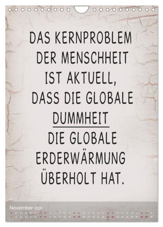 Produktbild: Ziemlich schlecht gelaunt (Wandkalender 2026 DIN A4 hoch), CALVENDO Monatskalender