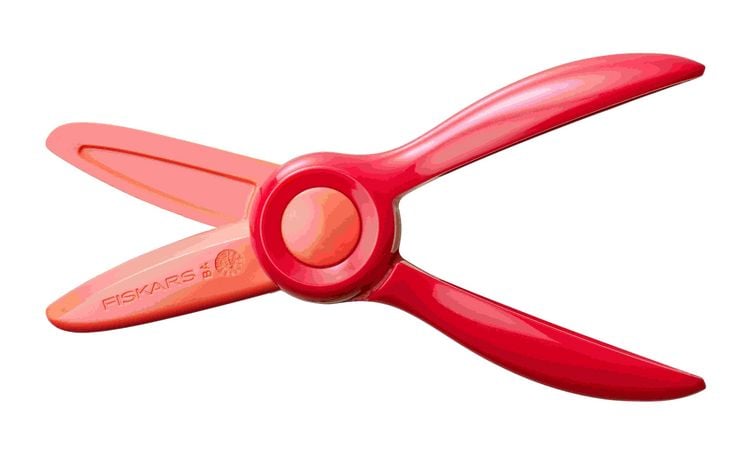 Produktbild: Edding Fiskars Starter Schere ab 2 Jahre, rot