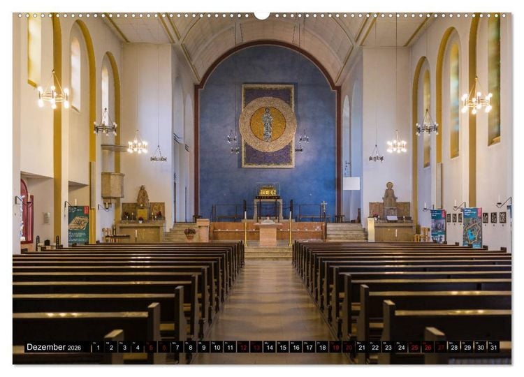 Produktbild: Hildegard von Bingen - Stationen (Wandkalender 2026 DIN A2 quer), CALVENDO Monatskalender