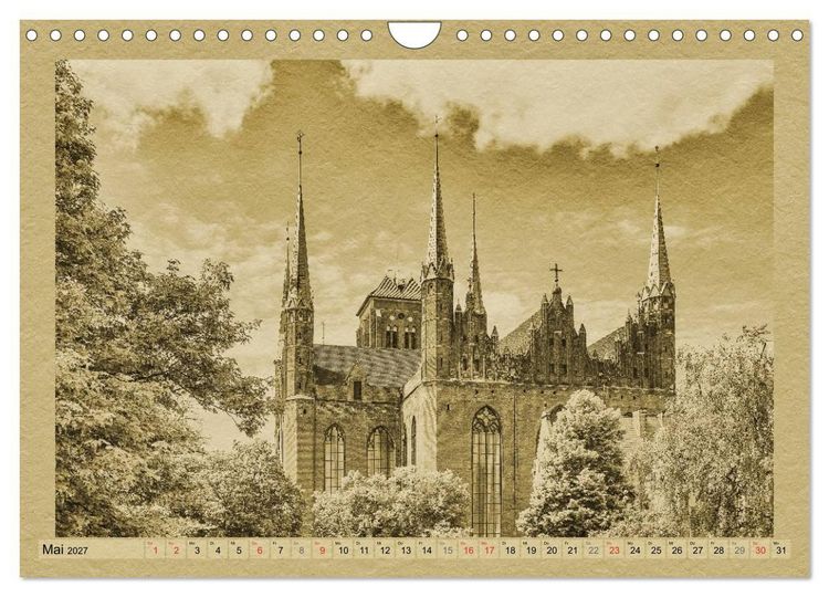Produktbild: Danzig &ndash; Ein Kalender im Zeitungsstil (Wandkalender 2027 DIN A4 quer), CALVENDO Monatskalender