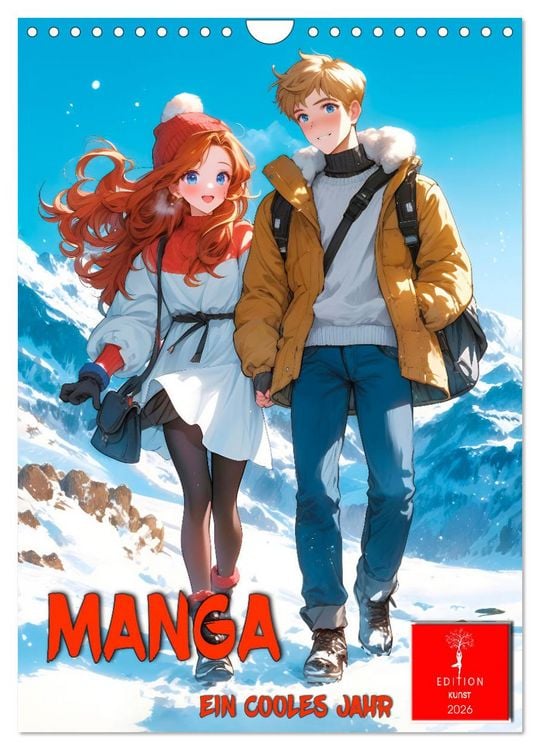Produktbild: Manga - ein cooles Jahr (Wandkalender 2026 DIN A4 hoch), CALVENDO Monatskalender