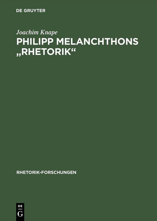 Produktbild: Philipp Melanchthons "Rhetorik"