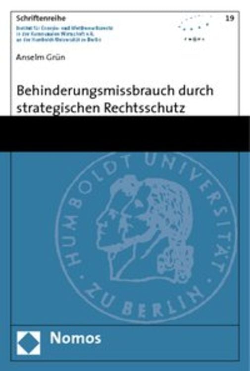 Produktbild: Behinderungsmissbrauch durch strategischen Rechtsschutz