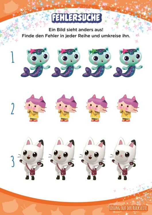 Produktbild: Gabby's Dollhouse: Mein magischer Mal- und Rätselblock