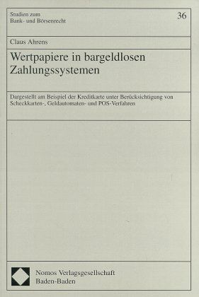 Produktbild: Wertpapiere in bargeldlosen Zahlungssystemen