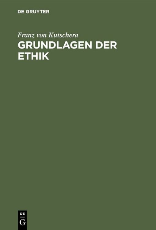 Produktbild: Grundlagen der Ethik