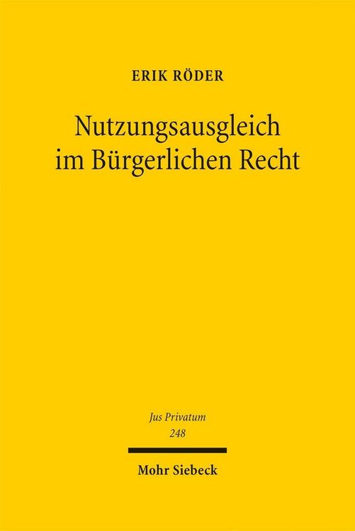 Produktbild: Nutzungsausgleich im B&uuml;rgerlichen Recht