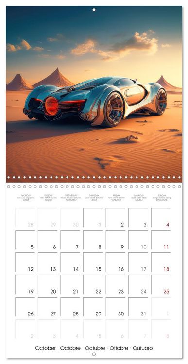 Produktbild: Fantasy desert cars (Wall Calendar 2026 12 &times; 12 Inch) CALVENDO 12 Month Wall Calendar