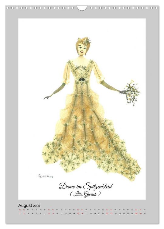 Produktbild: Aus Bl&uuml;ten werden elegante Damen (Wandkalender 2026 DIN A3 hoch), CALVENDO Monatskalender