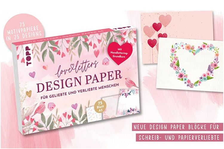 Produktbild: Design Paper Love Letters A5